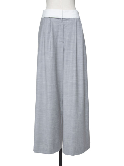 silk wool marvelt pants(予約商品)